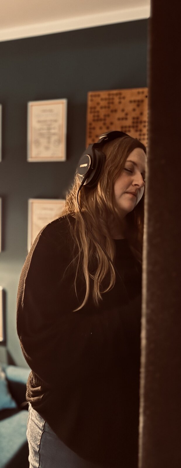 Stefanie Juenger beim recording